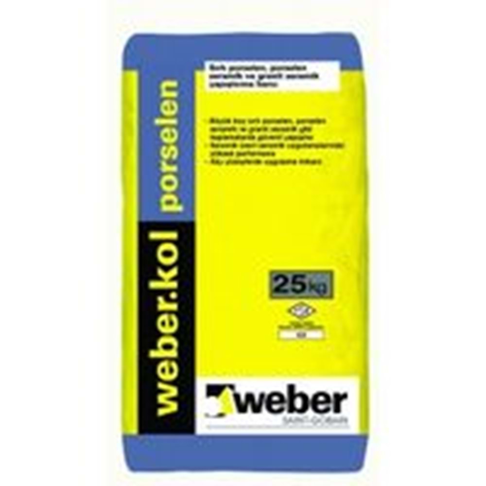 WEBER KOL PORSELEN GRİ 25 KG